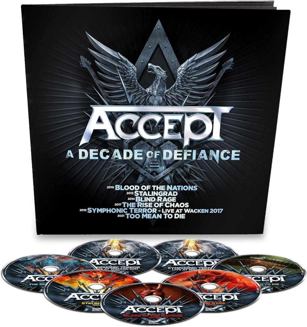 Accept A Decade Of Defiance - Sealed UK CD Album Box Set