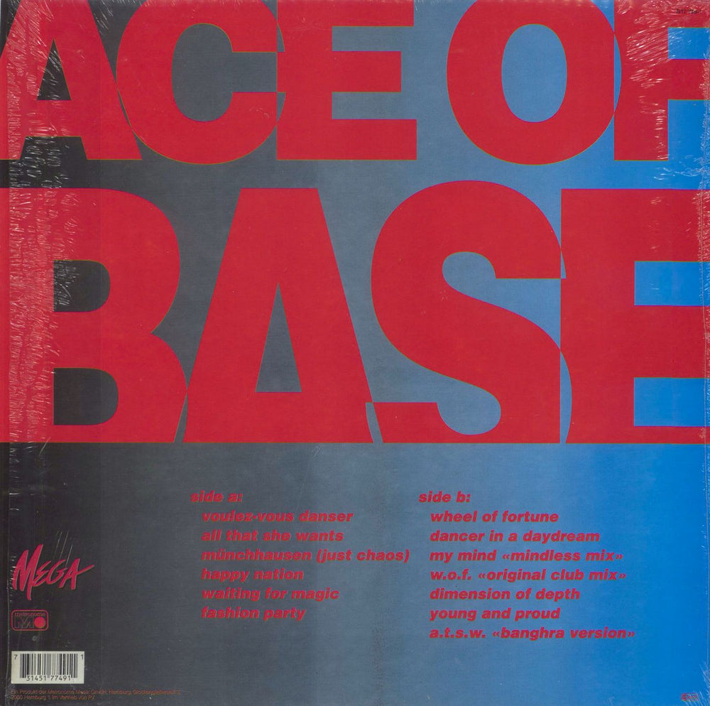 Ace Of Base Happy Nation - shrink UK vinyl LP album (LP record)