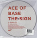 Ace Of Base The Sign - RSD20 UK 7" vinyl picture disc (7 inch picture disc single)