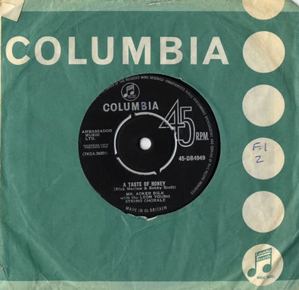 Acker Bilk A Taste Of Honey UK 7" vinyl single (7 inch record / 45) 45-DB4949