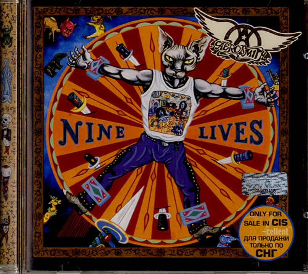 Aerosmith Nine Lives Russian CD album (CDLP) 4850200