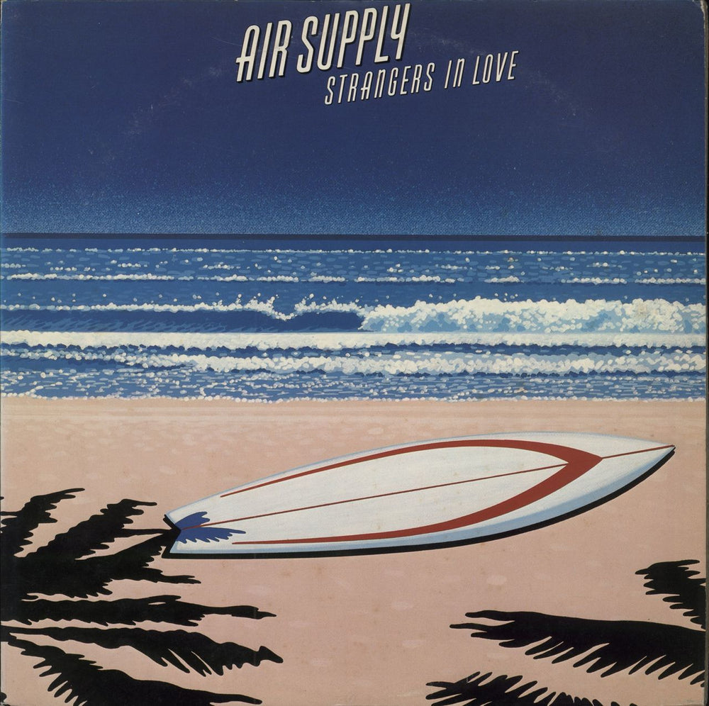 Air Supply Strangers In Love Japanese vinyl LP album (LP record) 25-3P-232