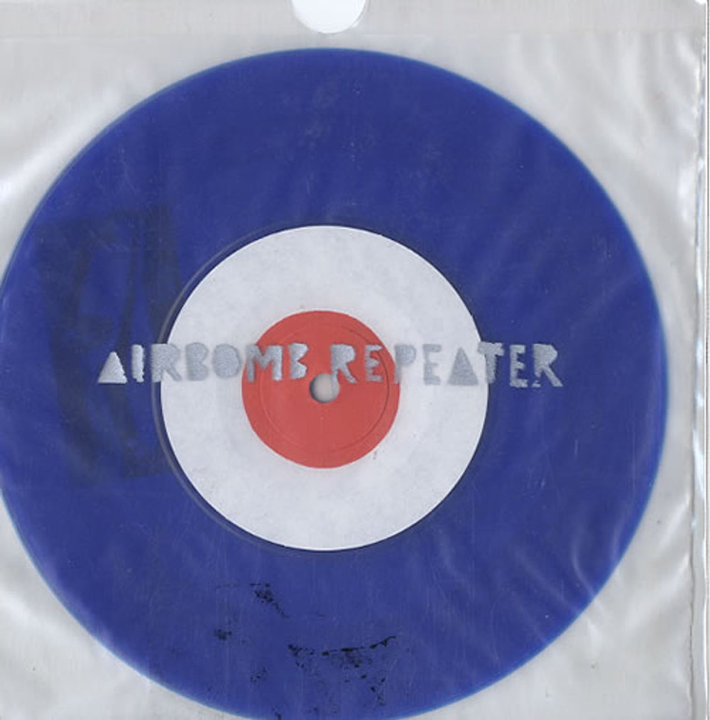 Airbomb Repeater Dubious Rebel EP - Blue Vinyl UK 7" vinyl single (7 inch record / 45) MOBSTAR002