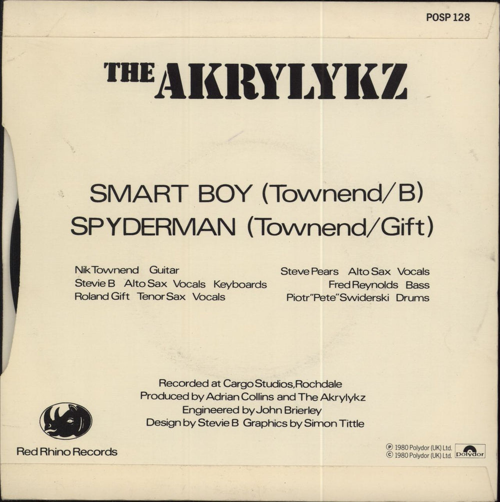 Akrylykz Smart Boy UK 7" vinyl single (7 inch record / 45)