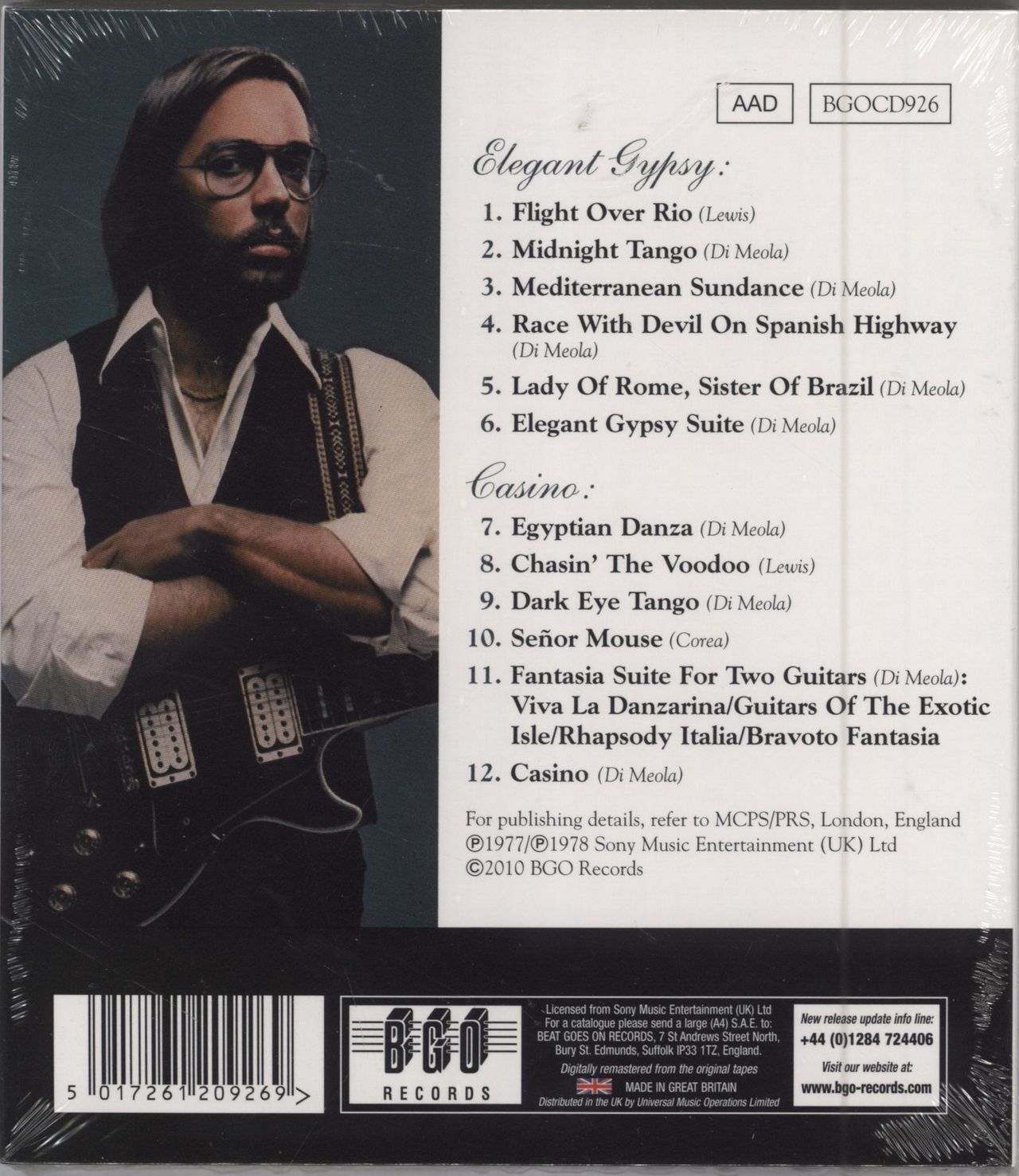 AL Di MEOLA ギタータブ譜スコア ELEGANT GYPSY 楽譜 アル・ディ 