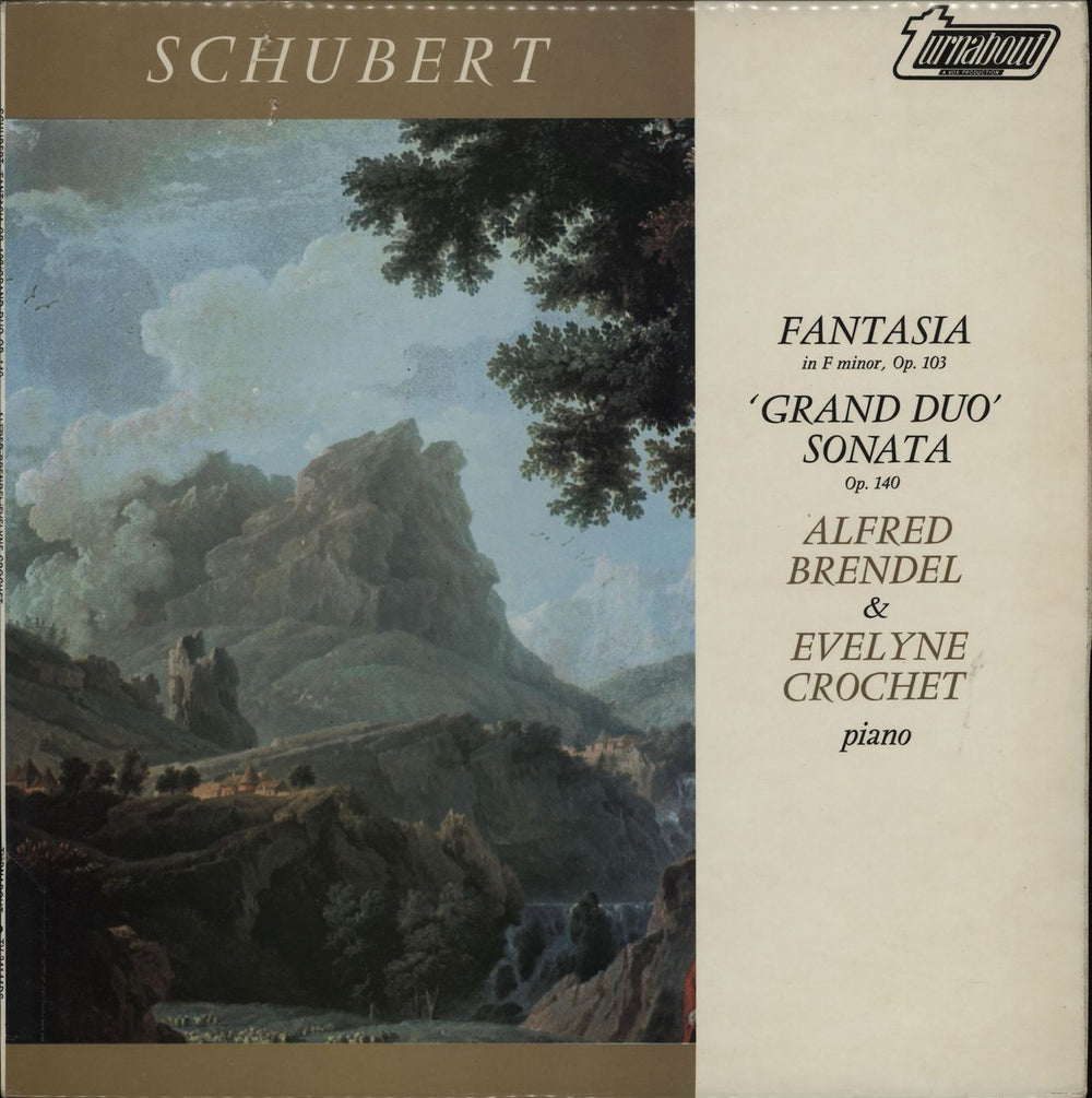 Alfred Brendel Schubert: Fantasia In F Minor, Op. 103 / 'Grand Duo' Sonata Op. 140 UK vinyl LP album (LP record) TV34144DS
