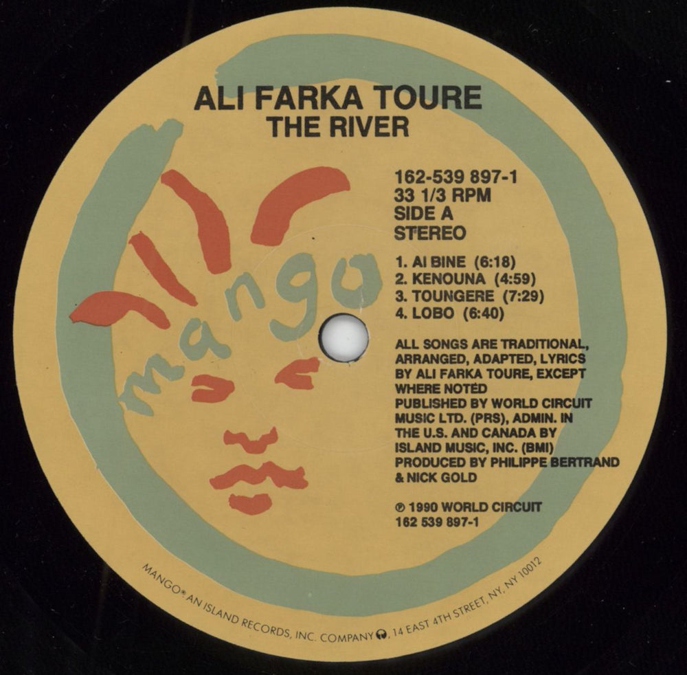 Ali Farka Toure The River-open shrink US vinyl LP album (LP record) FT4LPTH790878