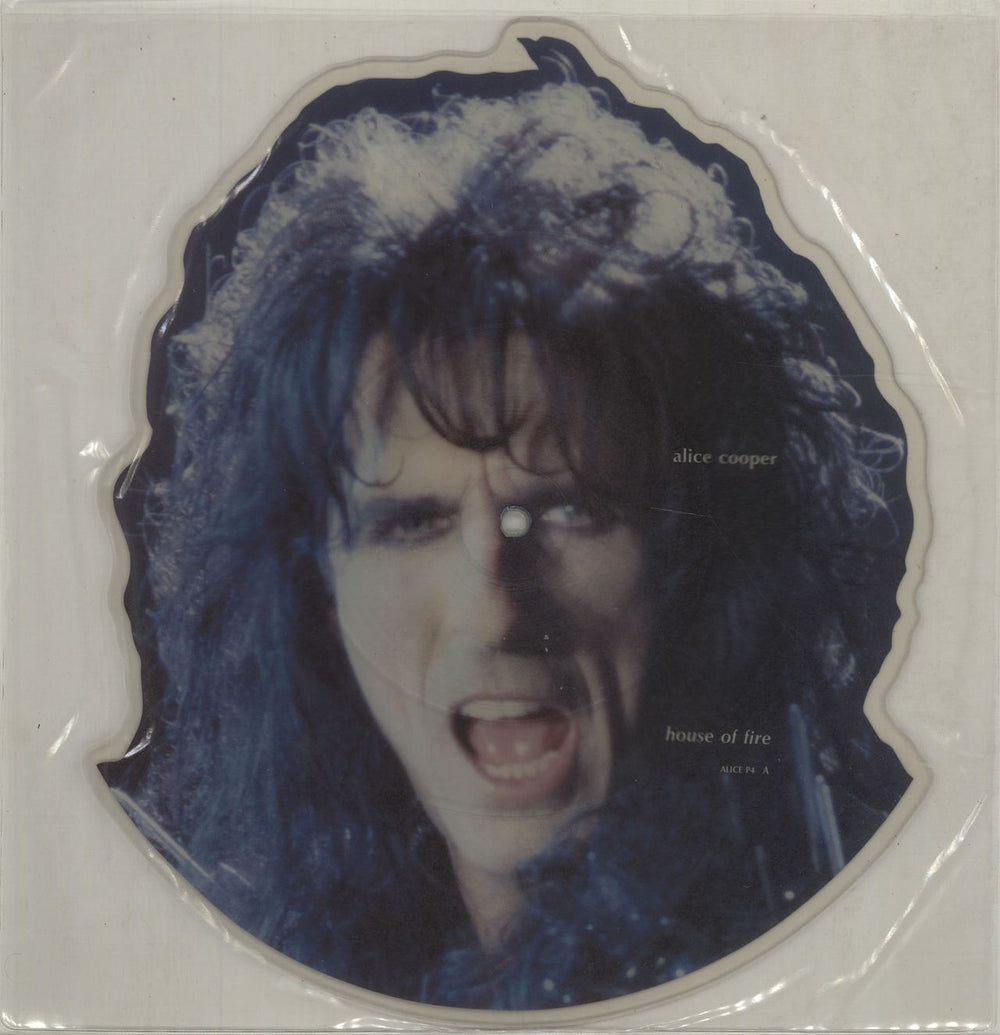 Alice Cooper House Of Fire UK shaped picture disc (picture disc vinyl record) ALICEP4