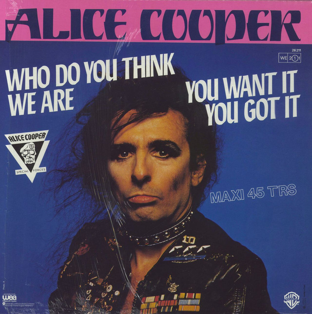 Alice Cooper Who Do You Think We Are - shrink French 12" vinyl single (12 inch record / Maxi-single)