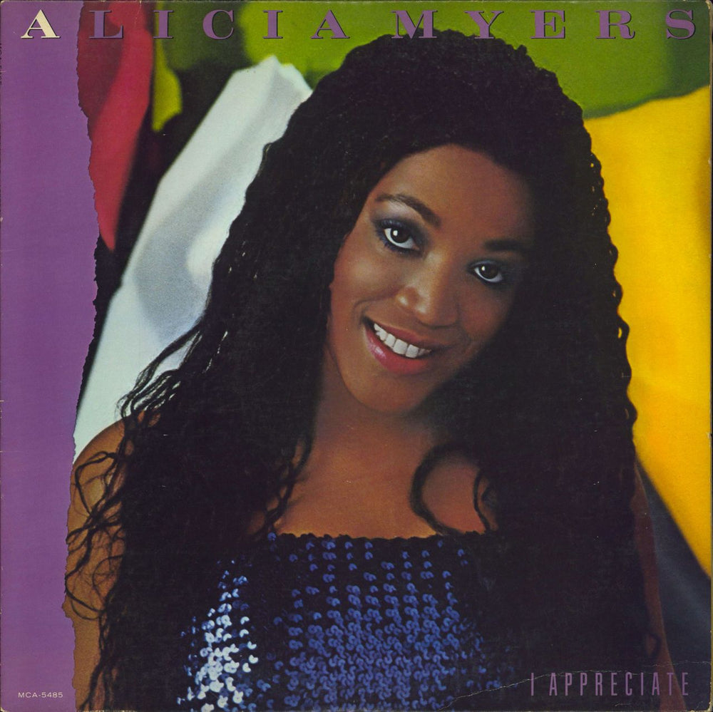 Alicia Myers I Appreciate US vinyl LP album (LP record) MCA5485