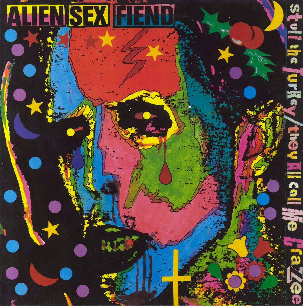 Alien Sex Fiend Stuff The Turkey - Green Vinyl UK 12" vinyl single (12 inch record / Maxi-single) 12ANA40