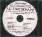 All That Remains For We Are Many Japanese Promo CD-R acetate CD-R