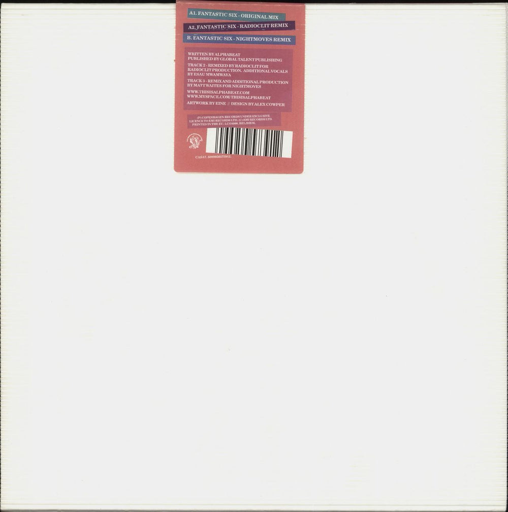Alphabeat Fantastic Six UK 10" vinyl single (10 inch record) APB10FA435207