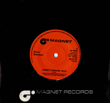 Alvin Stardust Sweet Cheatin' Rita UK 7" vinyl single (7 inch record / 45) MAG32