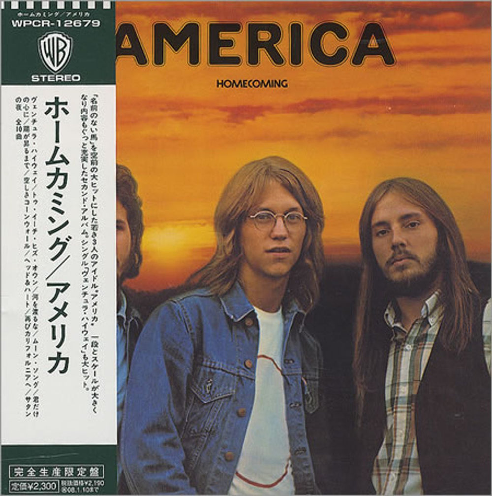 America Homecoming Japanese CD album (CDLP) WPCR-12679