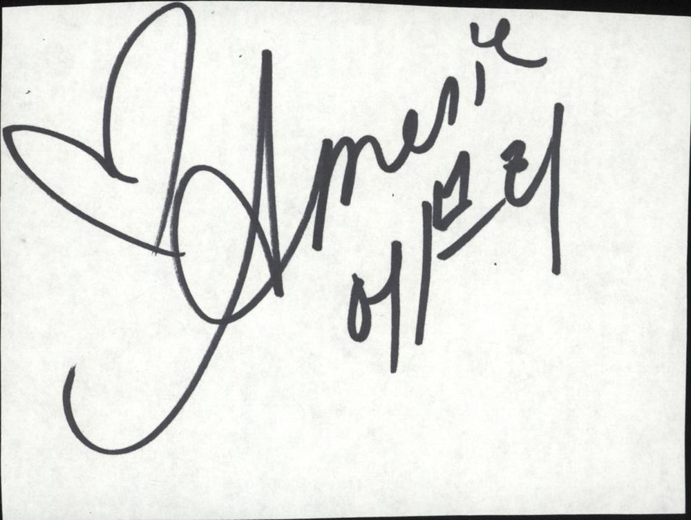 Amerie Autograph UK memorabilia AUTOGRAPH