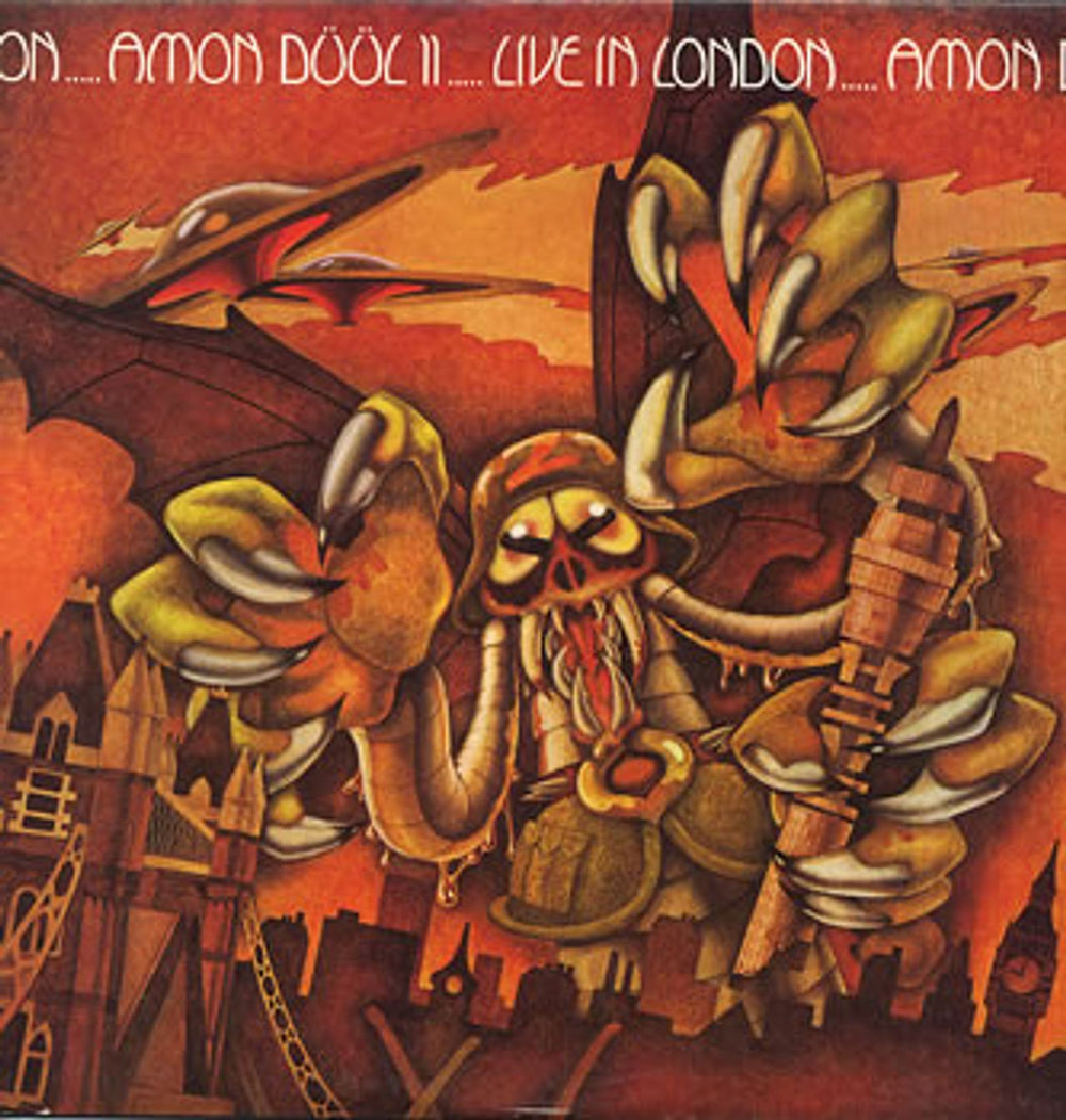 Amon Düül Live In London UK vinyl LP album (LP record) USP102