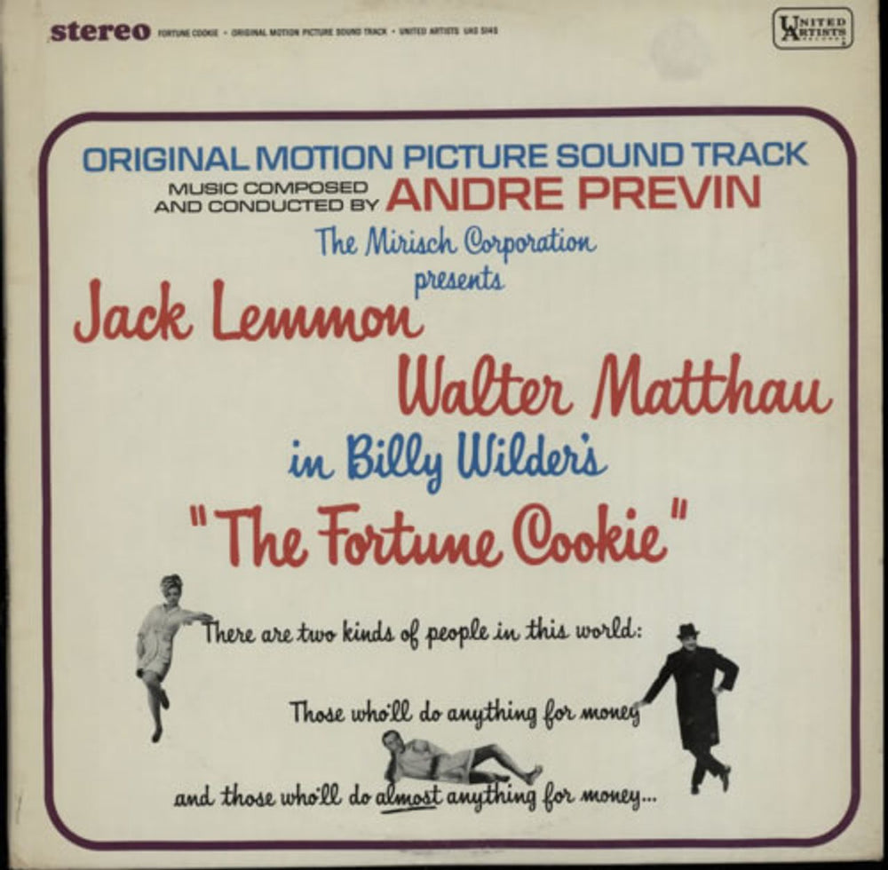 André Previn Fortune Cookie US vinyl LP album (LP record) UAS5145