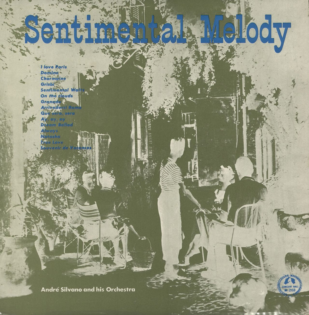 André Silvano And His Orchestra Sentimental Melody UK vinyl LP album (LP record) CM2133