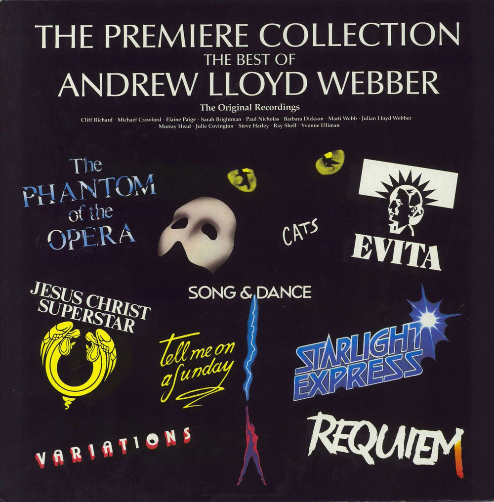 Andrew Lloyd Webber The Premiere Collection UK vinyl LP album (LP record) ALWTV1