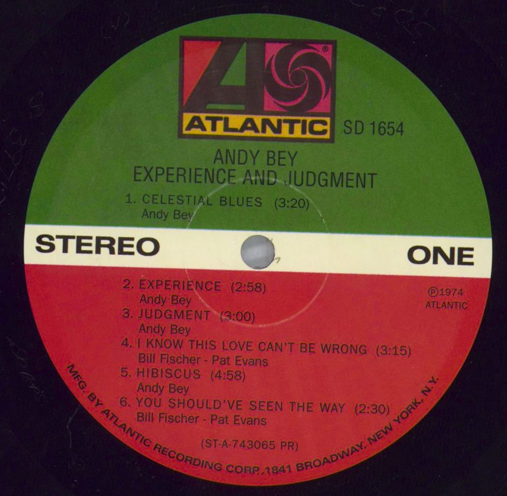 Andy Bey Experience And Judgment - shrink US vinyl LP album (LP record) QNFLPEX823090