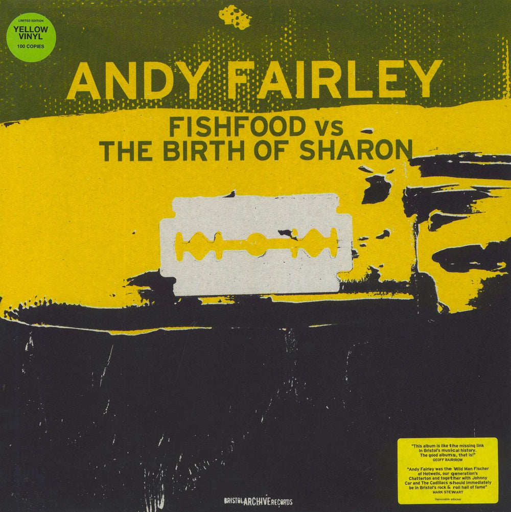 Andy Fairley Fishfood Vs.The Birth Of Sharon - Yellow Vinyl + Bonus CD UK vinyl LP album (LP record) ARC269V