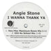 Angie Stone I Wanna Thank Ya US Promo 12" vinyl single (12 inch record / Maxi-single) J12-63679-1