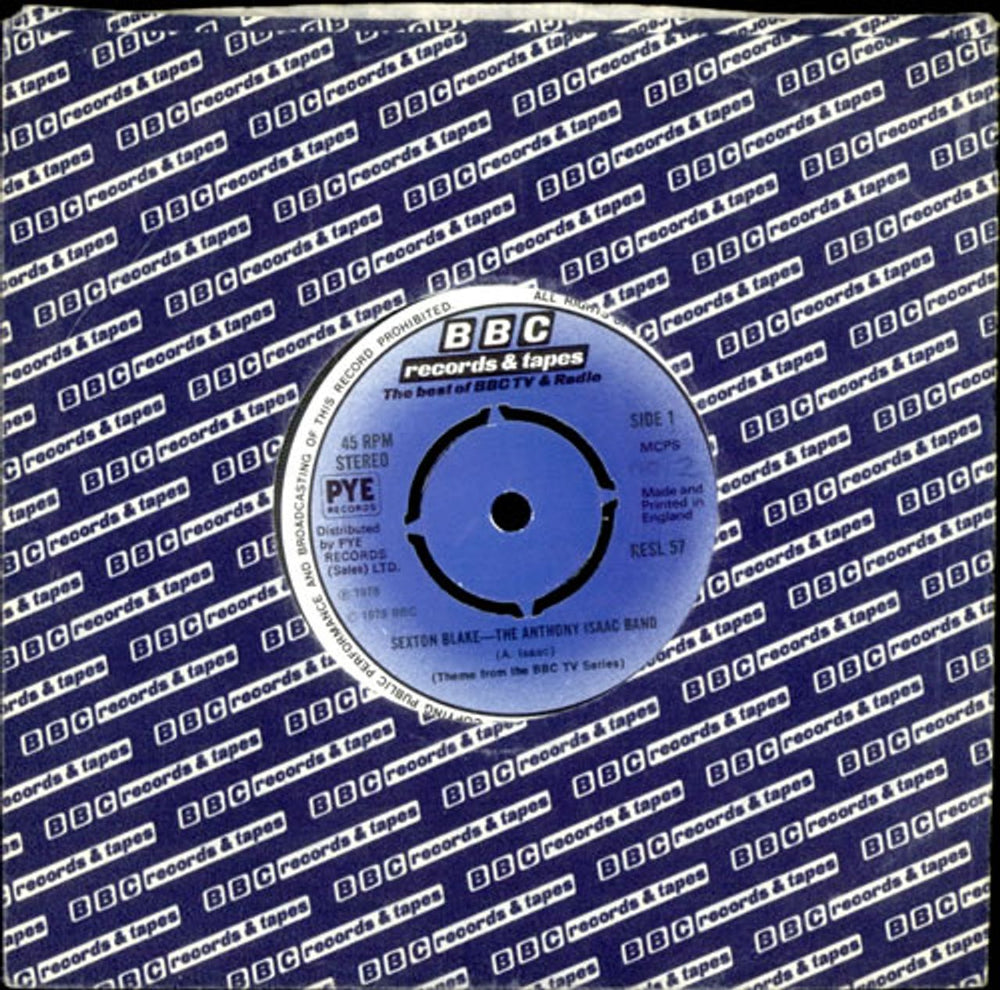 Anthony Isaac Sexton Blake UK 7" vinyl single (7 inch record / 45) RESL57