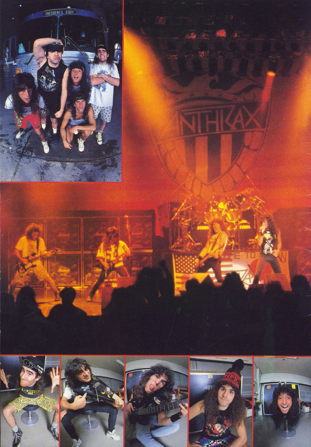 Anthrax 1989 rare u.k concert selling poster