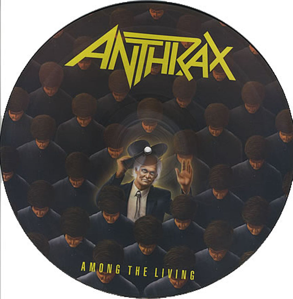 Anthrax Among The Living UK picture disc LP (vinyl picture disc album) PILPS9865