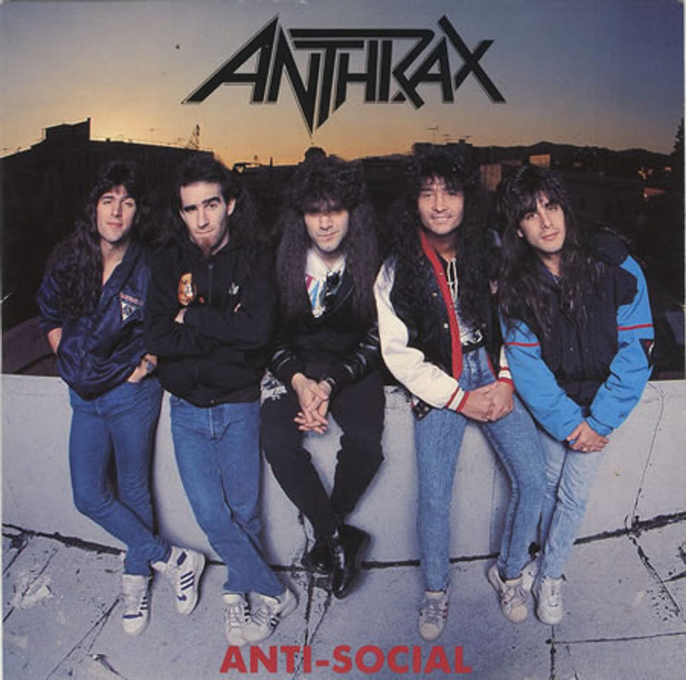 Anthrax Anti-Social UK 7" vinyl single (7 inch record / 45) IS409