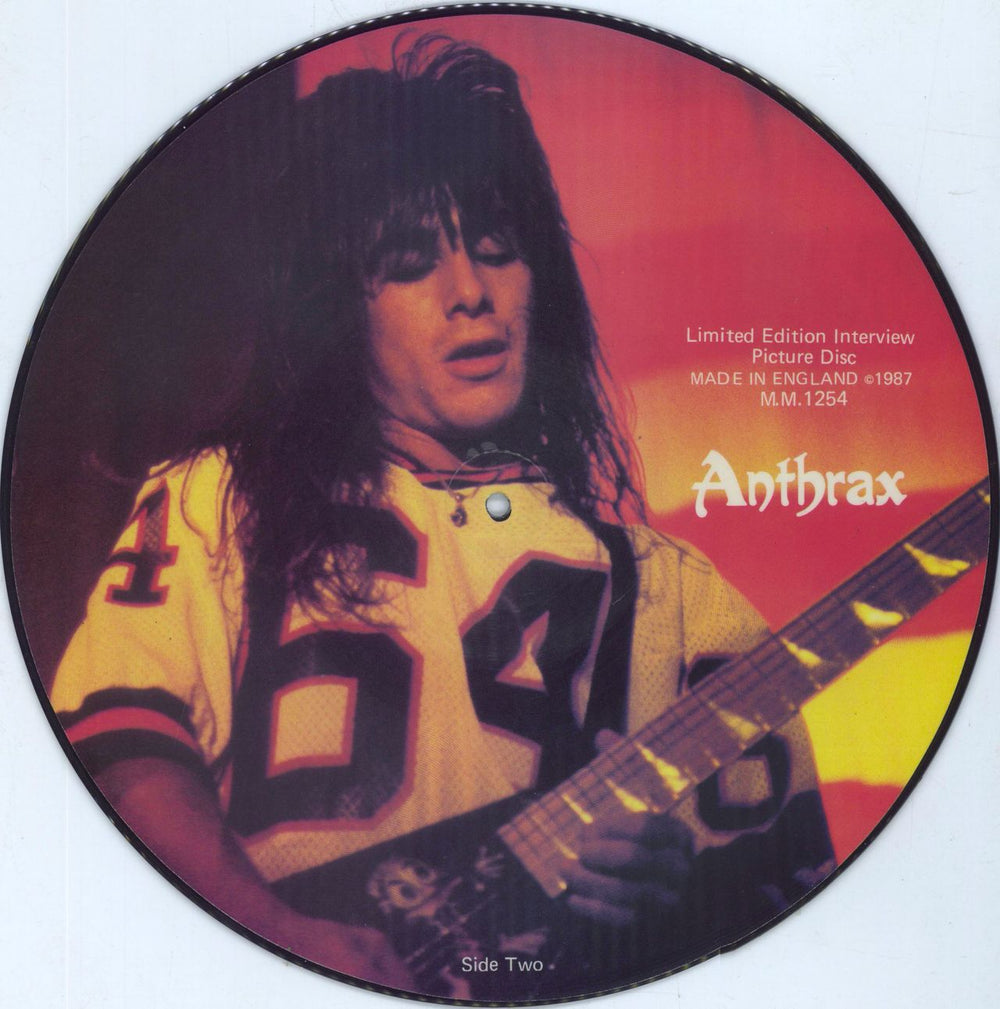 Anthrax Interview UK picture disc LP (vinyl picture disc album)