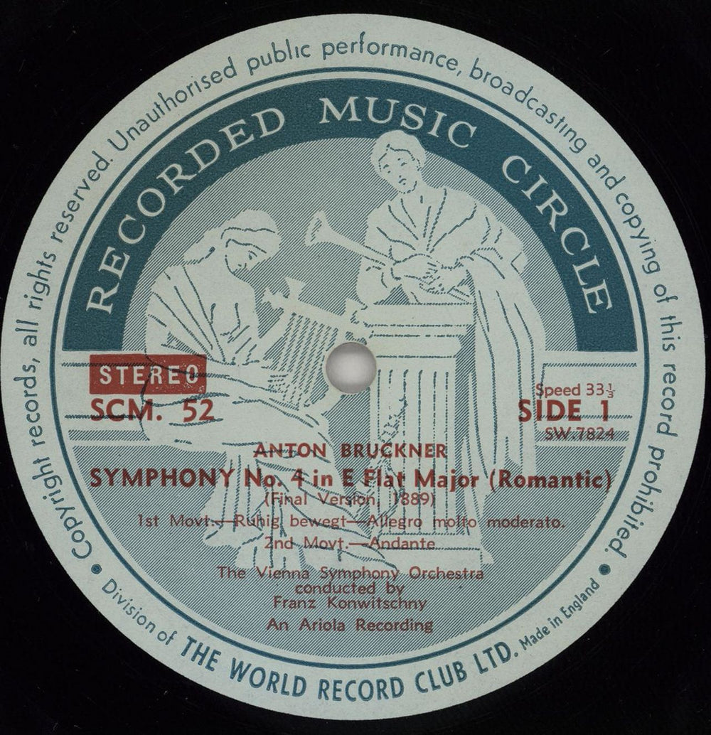 Anton Bruckner Symphony No. 4 in E Flat Major, 'Romantic' UK vinyl LP album (LP record) B1PLPSY750174