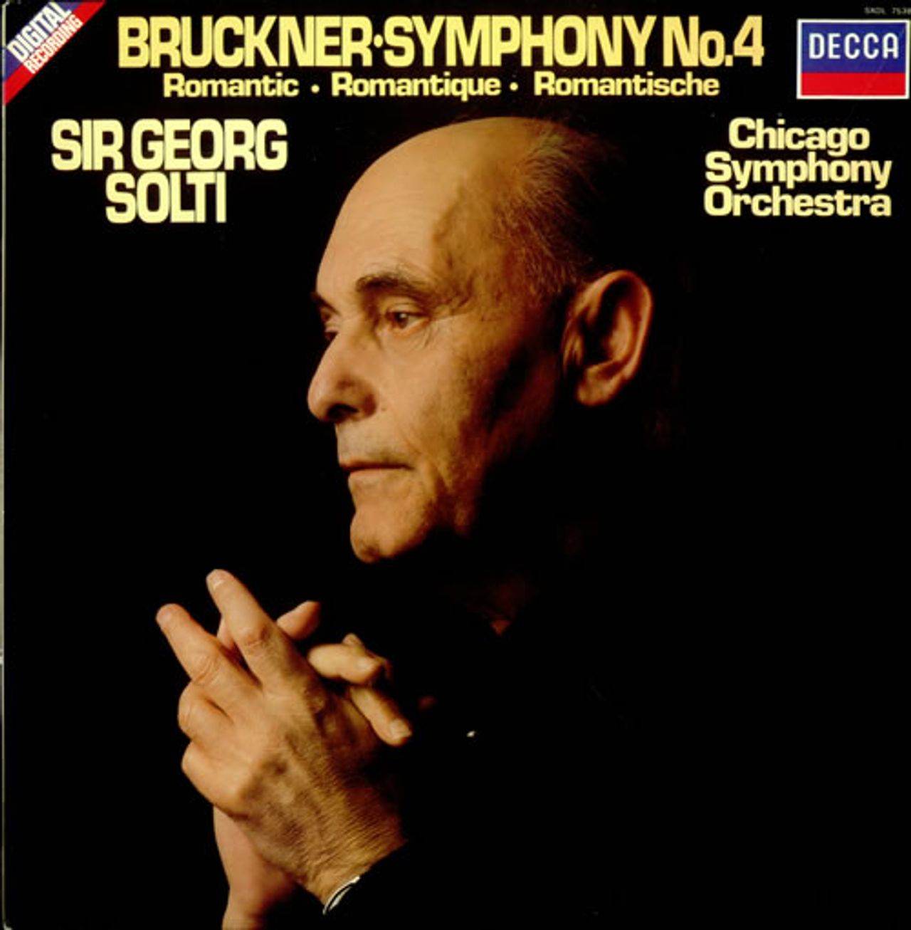 Anton Bruckner Symphony No 4 Romantic Uk Vinyl Lp —