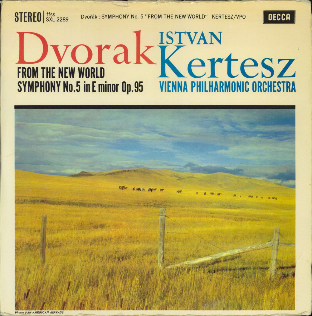 Antonín Dvorák From The New World Symphony No. 5 in E Minor, Op.95 - EX UK vinyl LP album (LP record) SXL2289