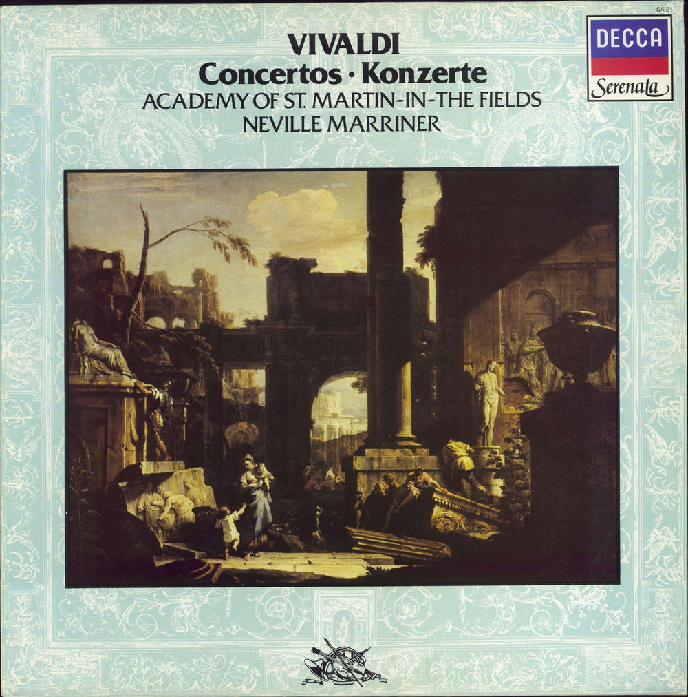 Antonio Vivaldi Concertos / Konzerte UK vinyl LP album (LP record) SA21