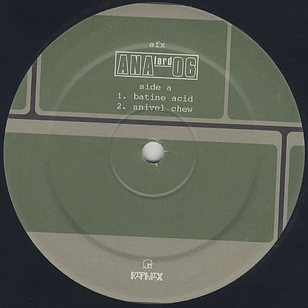 Aphex Twin Analord 06 UK 12" vinyl single (12 inch record / Maxi-single) ANALORD06