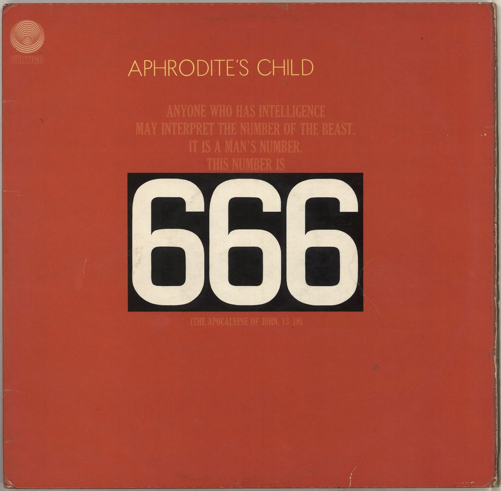 Aphrodite's Child 666 - Spaceship UK 2-LP vinyl record set (Double LP Album) 6673001