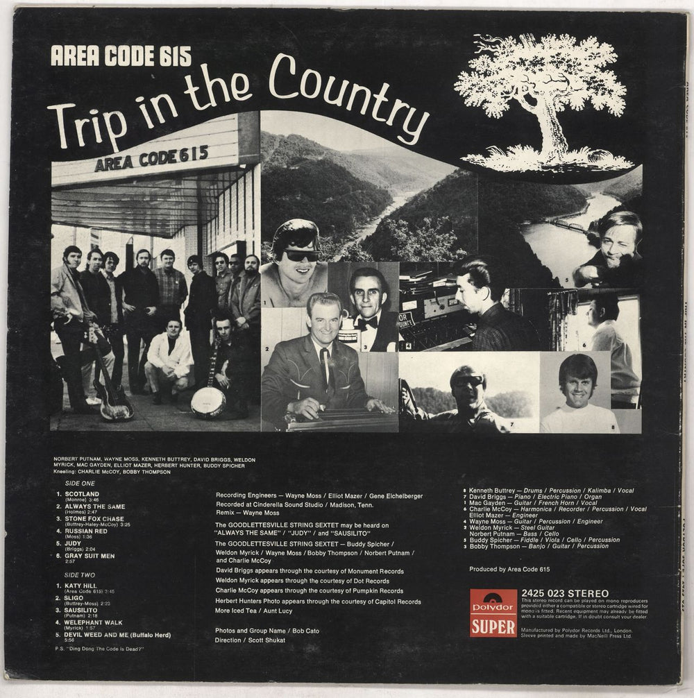 Area Code 615 Trip In The Country - EX UK vinyl LP album (LP record)