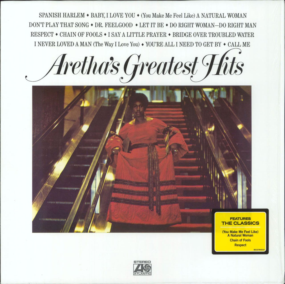 Aretha Franklin Aretha's Greatest Hits - 180gram Vinyl + Shrink UK vinyl LP album (LP record) 081227943516