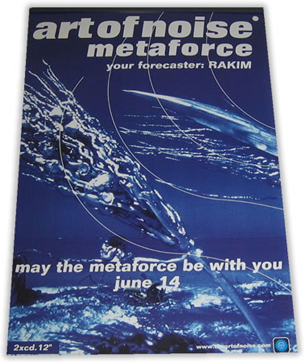 Art Of Noise Metaforce UK Promo poster 20 X 30