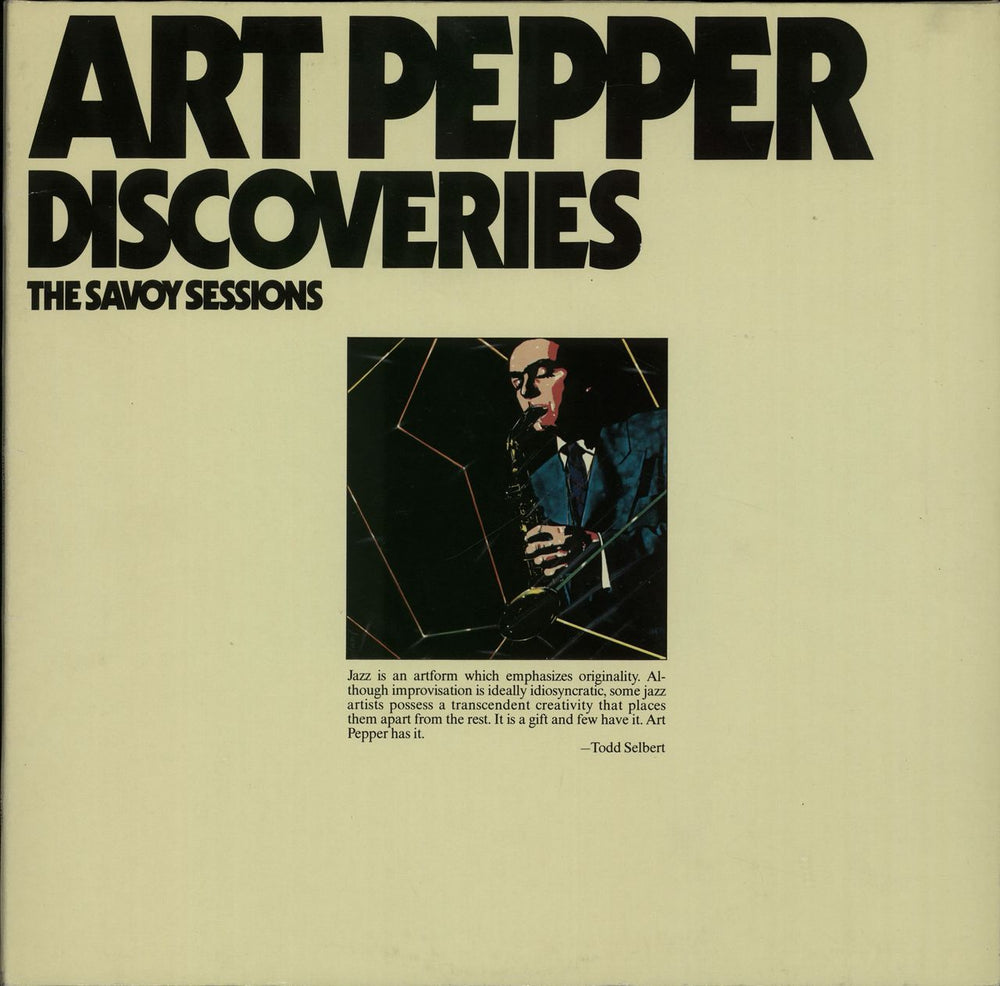 Art Pepper Discoveries - The Savoy Sessions German 2-LP vinyl record set (Double LP Album) WL70507(2)