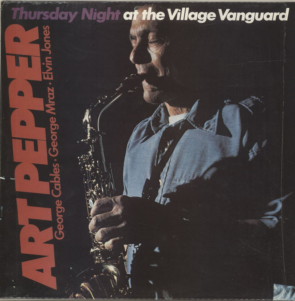 Art Pepper Thursday Night At The Village Vanguard French vinyl LP album (LP record) 68.606