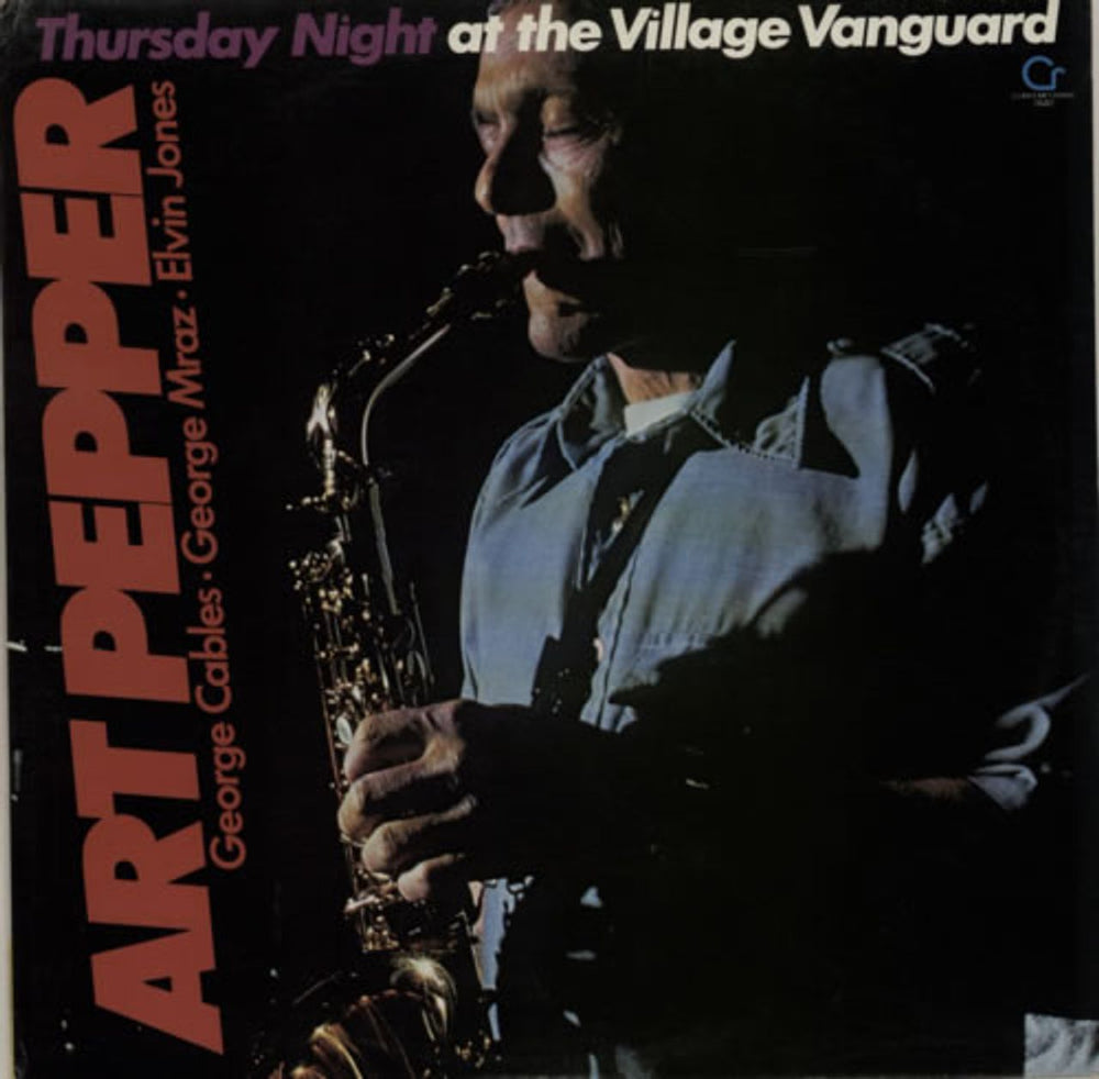 Art Pepper Thursday Night At The Village Vanguard US vinyl LP album (LP record) 7642