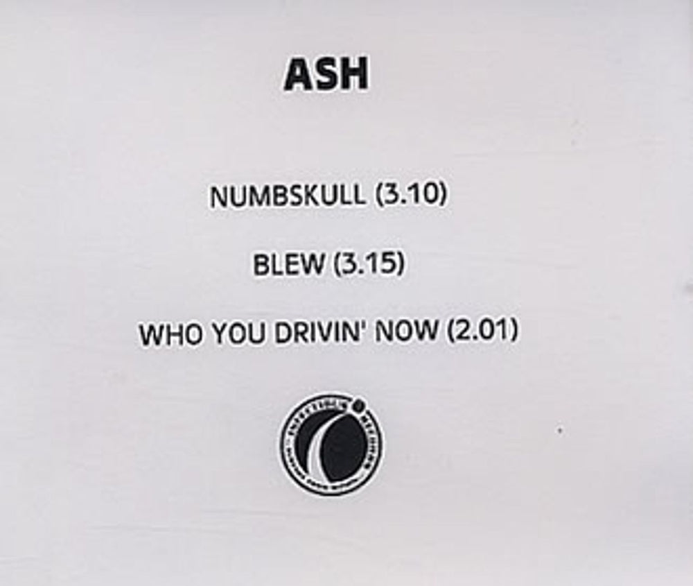 Ash Numbskull UK CD-R acetate CD-R ACETATE