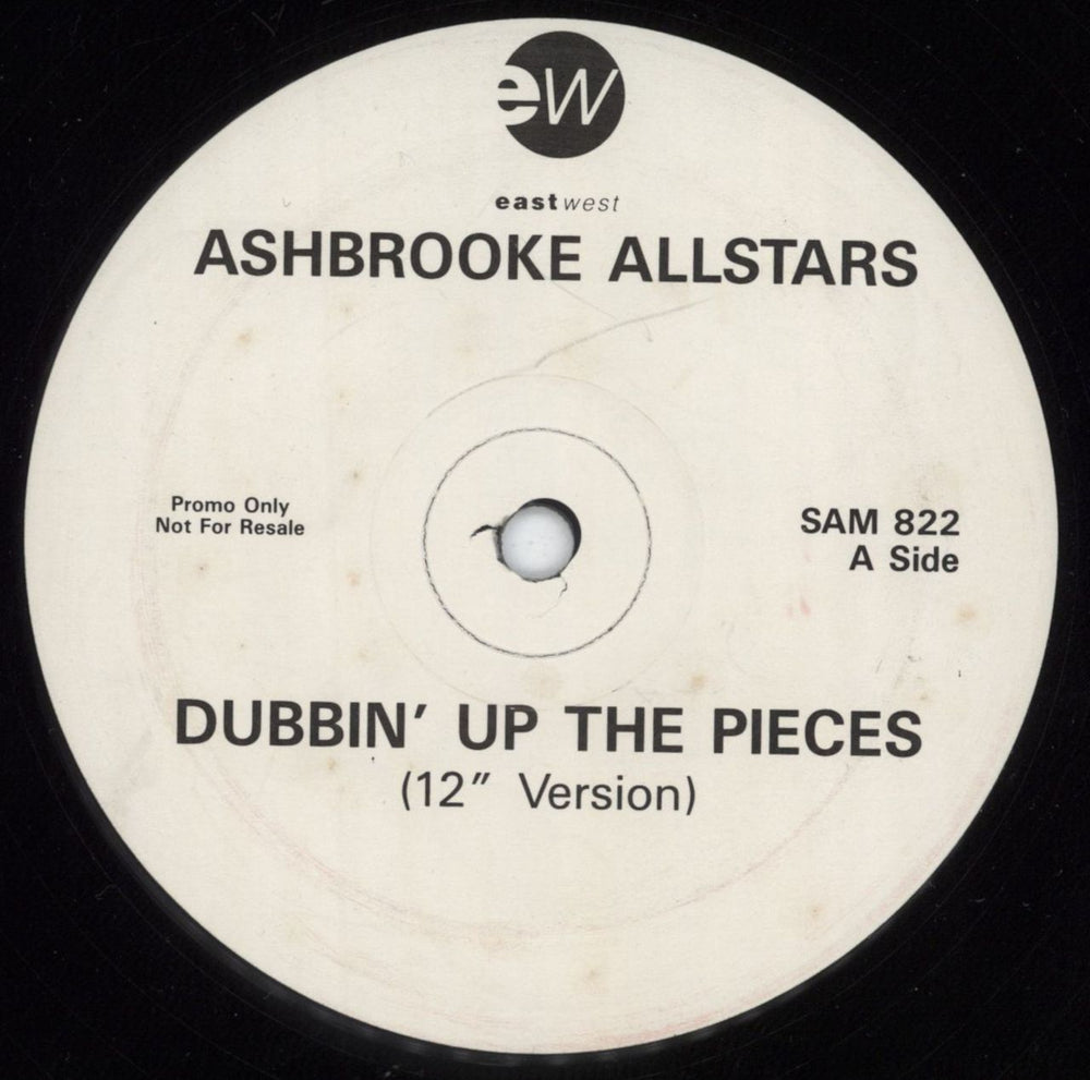 Ashbrooke Allstars Dubbin' Up The Pieces - Promo UK 12" vinyl single (12 inch record / Maxi-single) SAM822