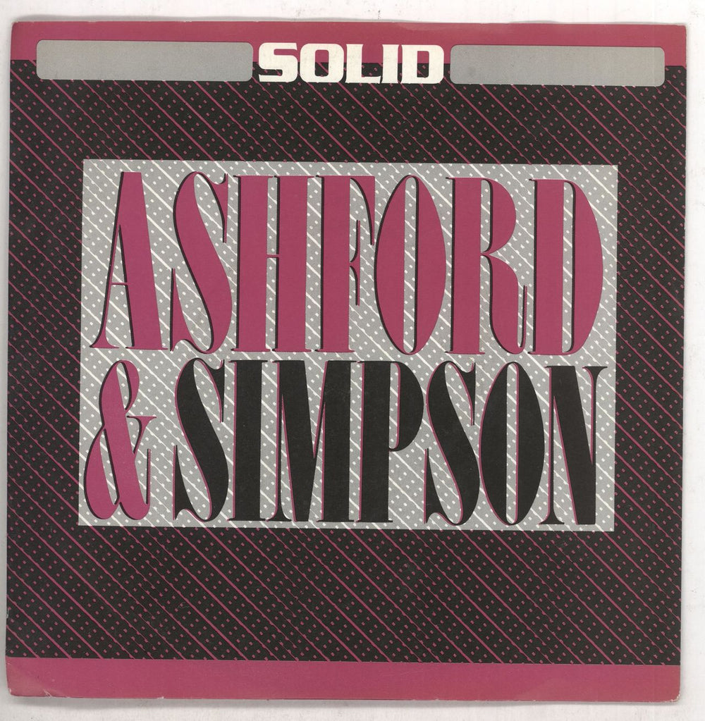 Ashford & Simpson Solid - Factory Sample UK Promo 7" vinyl single (7 inch record / 45) CL345