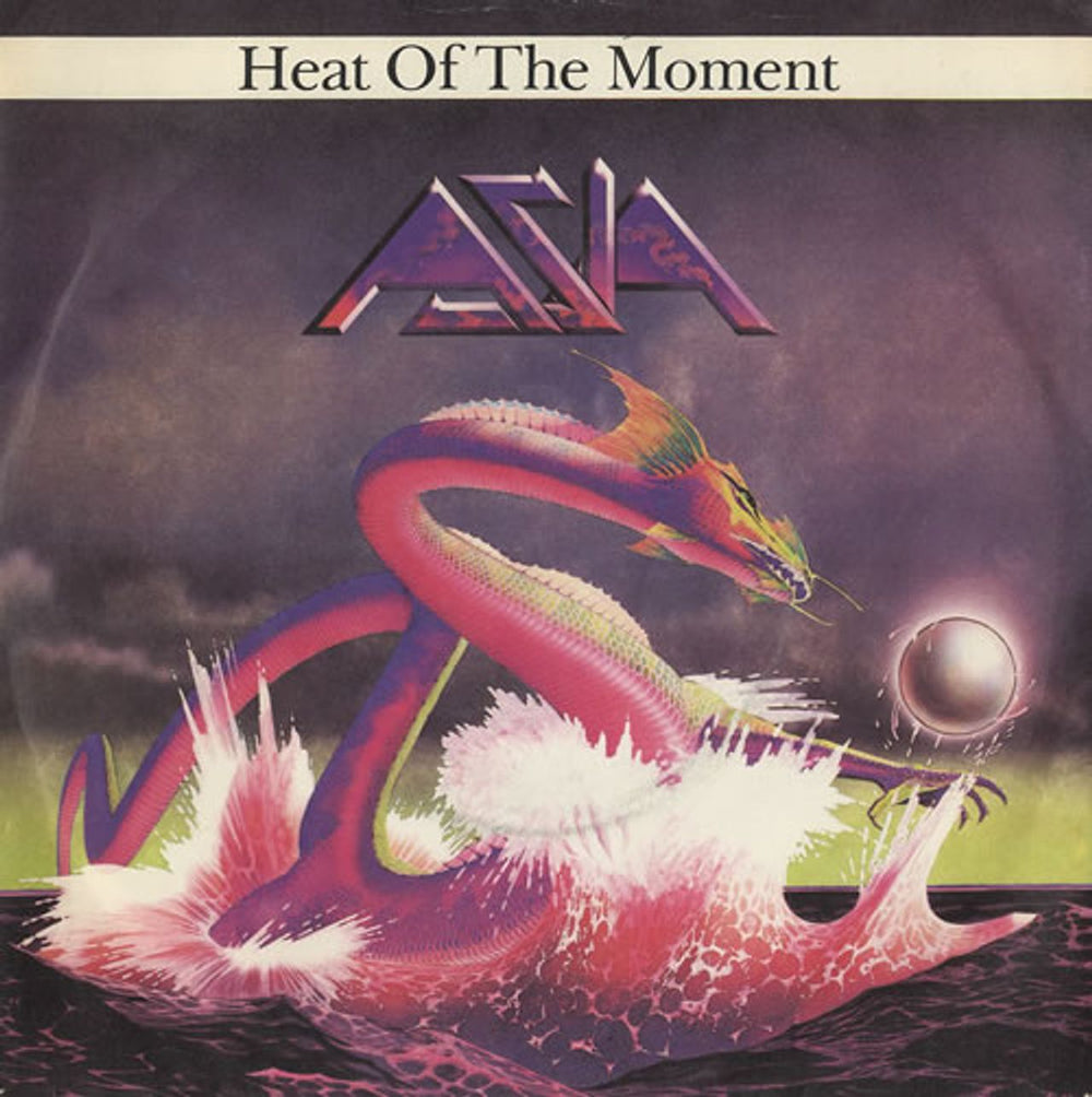 Asia Heat Of The Moment UK 7" vinyl single (7 inch record / 45) GEFA2494