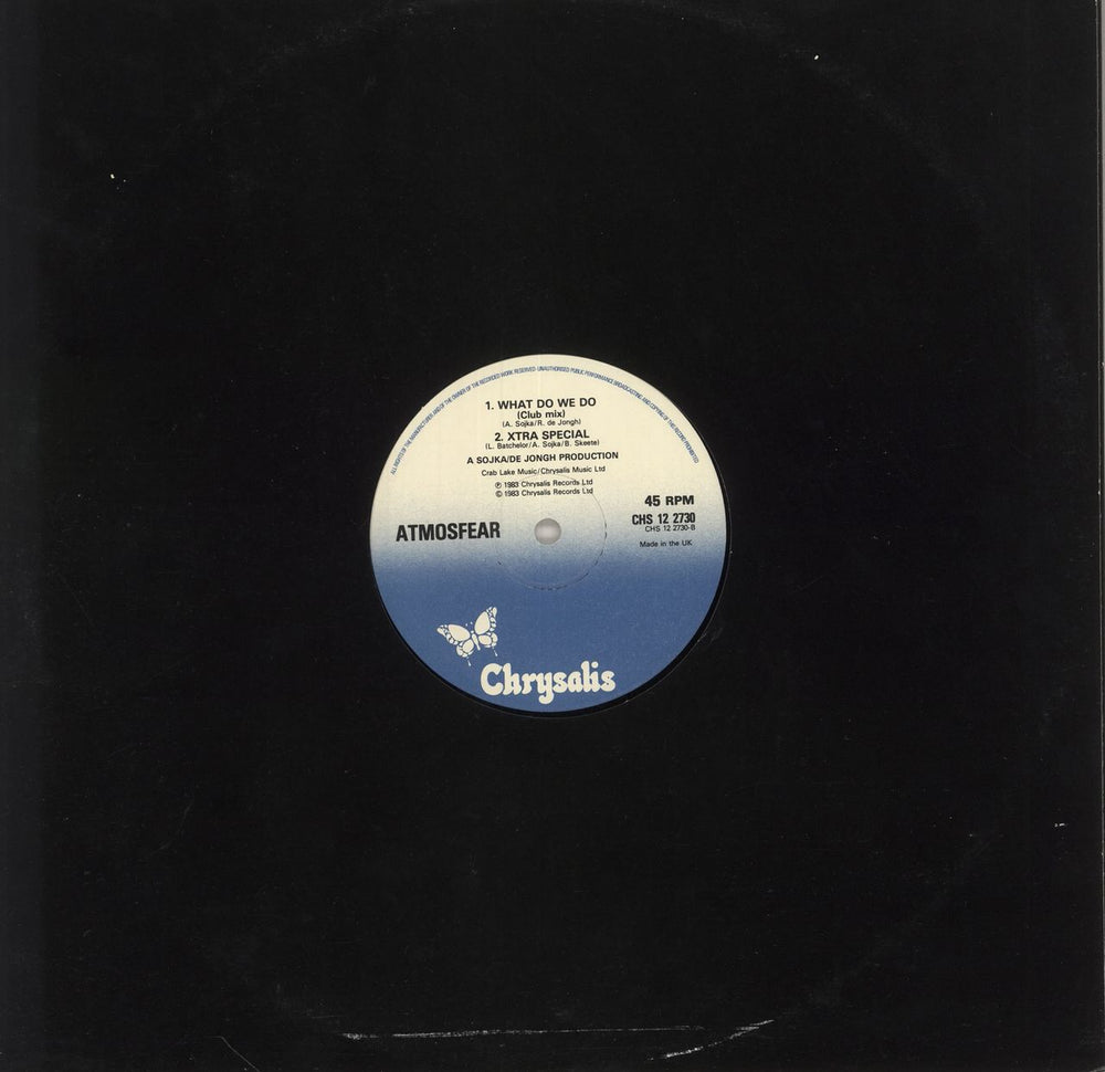 Atmosfear What Do We Do UK 12" vinyl single (12 inch record / Maxi-single)