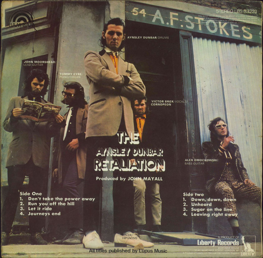 Aynsley Dunbar Retaliation - 1st UK vinyl LP album (LP record)